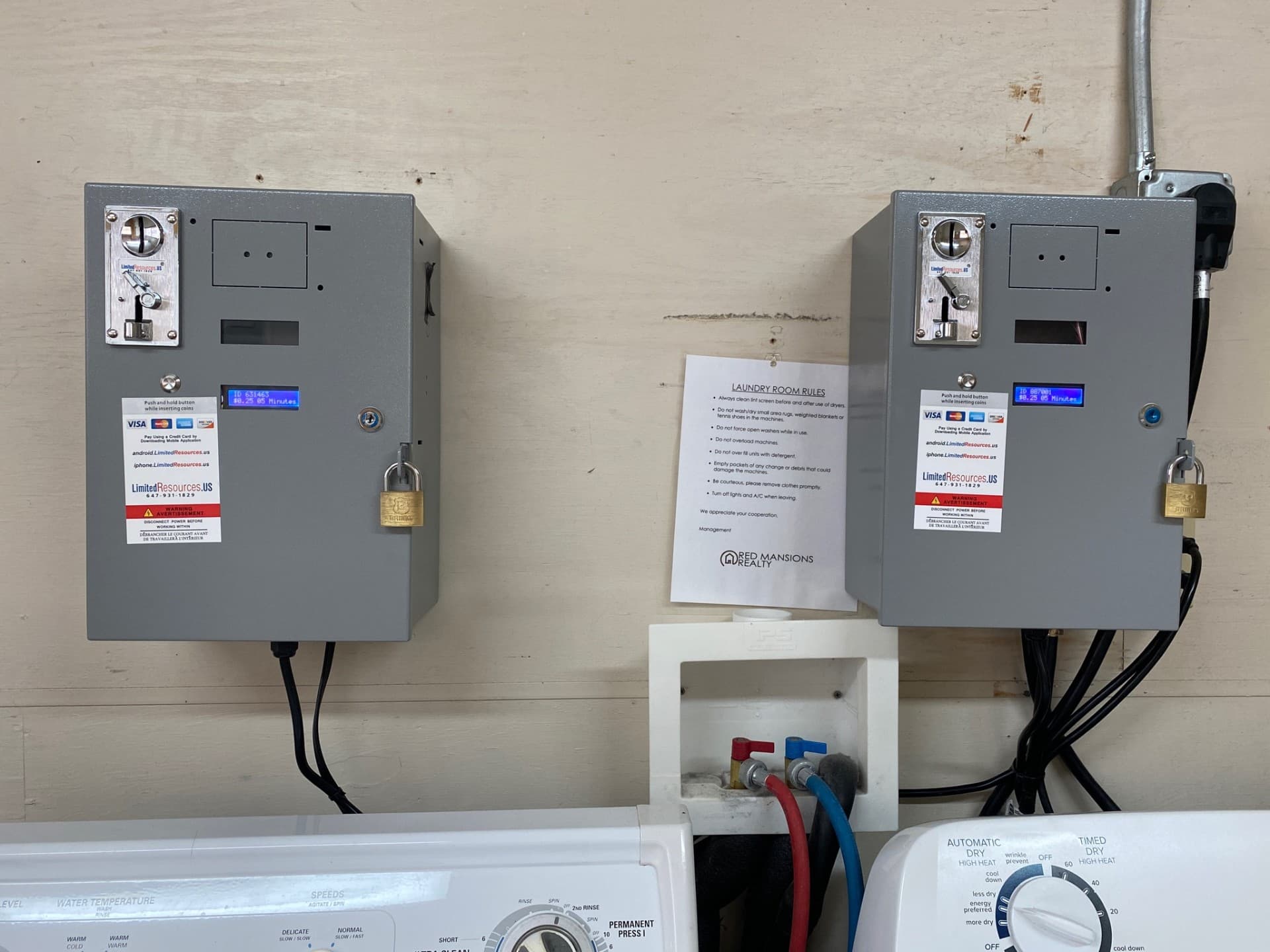 Laundry Room Dual Timer Setup